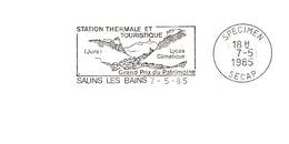 Département Du Jura - Salins Les Bains - Flamme Secap SPECIMEN - EMA (Print Machine)