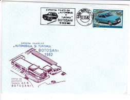 Romania , Roumanie , 1982 ,Botosani , Philatelic Exhibition -The Car And Tourism , Special Cancell - Marcofilie