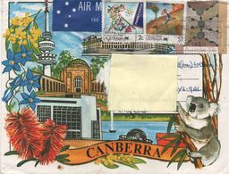 Australia 1988, Koala "Canberra" Printed Envelope To U.K. "Airmail" - Interesting - Storia Postale