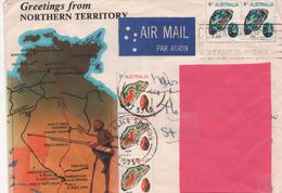 Australia 198? Alice Springs "Greetings From Northern Territory" To New Zealand "Airmail" - Interesting - Storia Postale