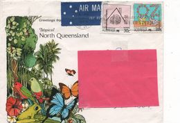 Australia 1989, Cairns #2, "Greetings From Tropical North Queensland" To U.K. "Airmail" - Interesting - Storia Postale