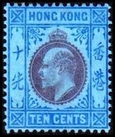 1903. HONG KONG. Edward VII TEN CENTS. Hinged. (Michel 66) - JF364476 - Neufs