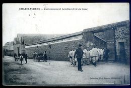 Cpa Du 22  Chatelaudren Cantonnement Letellier - 132ème De Ligne Avec Cachet 132ème   AVR20-72 - Châtelaudren