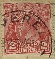 AUSTRALIA-KING GEORGE V.-USED STAMP - Oblitérés