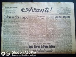 AVANTI (QUOTIDIANO DEL PARTITO SOCIALISTA) LOTTO X 3 DAL 16 Al 18 GIUGNO 1944 - Guerra 1939-45