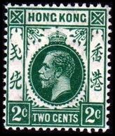 1912. HONG KONG. Georg V TWO CENTS. Hinged. (Michel 99) - JF364500 - Unused Stamps