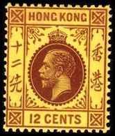 1931-1937. HONG KONG. Georg V 12 CENTS. Hinged. (Michel 131) - JF364525 - Neufs