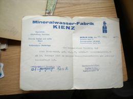 Berlin Mineralwasser Fabrik Kienz - Alimentos