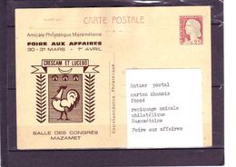 Marianne De DECARIS -  Carton Chamois Foncé - Amicale Mazamétaine - Foire Aux Affaires - ... - 1960 Marianne De Decaris