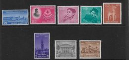 INDIA 1954 - 1957 COMMEMORATIVE SETS MOUNTED MINT - Neufs