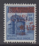 TRIESTE OCC. YUGOSLAVA - Sassone N.6b - Cv 260 Euro - VARIETA' DOPPIA SOPRASTAMPA - Linguellato - MH* - Yugoslavian Occ.: Trieste