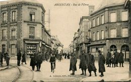 Argentan * Rue De L'orne * Café Du Croissant Billard G.PERREAUX * Hôtel Des Trois Marie - Argentan