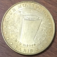 75015 PARIS TOUR MONTPARNASSE MDP 2012 MÉDAILLE SOUVENIR MONNAIE DE PARIS JETON TOURISTIQUE MEDALS COINS TOKENS - 2012