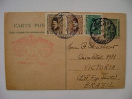 EGYPT - FULL POSTAL SENT FROM ALEXANDRIA TO VICTORIA (BRAZIL) IN 1932 IN THE STATE - Briefe U. Dokumente