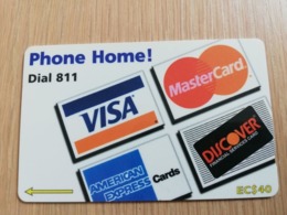 ST LUCIA    $ 40   CABLE & WIRELESS  STL-183B  PHONE HOME VISA/MASTERCARD  183CSLB       Fine Used Card ** 2702** - Sainte Lucie