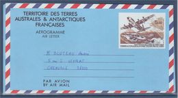 Aérogramme Entier Terres Australes Et Antarctiques Françaises N°1 De 1993 Inauguration De La Piste De Terre Adélie - Entiers Postaux