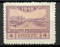 Poland Polen 1918 Przedborz Michel 4 * - Neufs