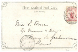 (D 19) New Zealand Postcard Geyser - 1906  ? With Stamp (good But Badly Scan By Printer) - Covers & Documents
