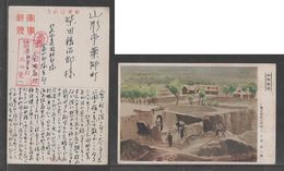 JAPAN WWII Military Shanxi Lingshi Picture Postcard NORTH CHINA WW2 MANCHURIA CHINE MANDCHOUKOUO JAPON GIAPPONE - 1941-45 Northern China