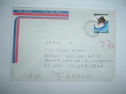 LETTRE Pour La FRANCE TP CHAR TANK 20 OBL.27 VII 84PALAIOCH.... + TAXE 7/27 - Briefe U. Dokumente