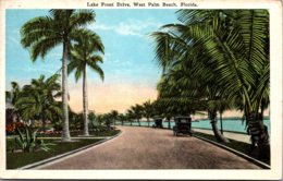 Florida West Palm Beach Lake Front Drive 1928 - West Palm Beach