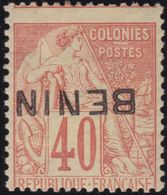 ✔️ Benin 1892 - Alphée Dubois Avec Surchage Renversée - Yv. 11a  * MH - €465 - Unused Stamps