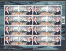 2004Transatlantic Mail Service - Cunard And Allan  MNH Sheet Of 8 E-tenant  Pairs  Sc 2036-9** - Hojas Completas