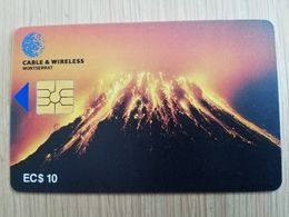 MONTSERRAT  $10,- $20,-  CHIPCARD  VULCANO  Gem 5   Fine Used Cards   ** 2725 ** - Montserrat