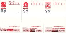Japan 2020 New Year Greetings Postcards —Tokyo Olympic Games 3v MNH - Covers & Documents