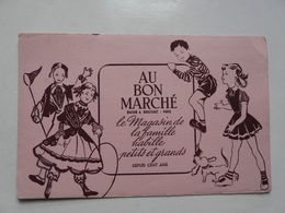 VIEUX PAPIERS - BUVARD : AU BON MARCHE - Kinder