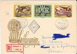 Sur Lettre En Recommandé De Budapest 1957 - Covers & Documents