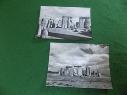 VINTAGE UK ENGLAND WILTSHIRE: STONEHENGE X2 B&w Ministry Of Works - Stonehenge