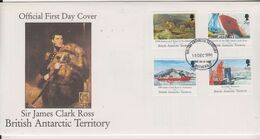 British Antarctic Territory (BAT) 1991 Maiden Voyage Of RRS James Clark Ross  4v FDC (BA155) - FDC