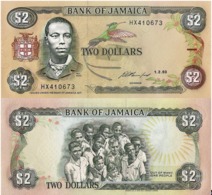 JAMAICA, 2 DOLLARES, 1993, P78, UNC - Jamaique
