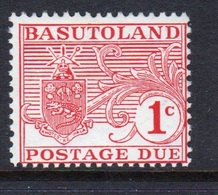 Basutoland  1964 Single One Cent  Lighty Mounted Mint Postage Due Stamp. - Timbres-taxe