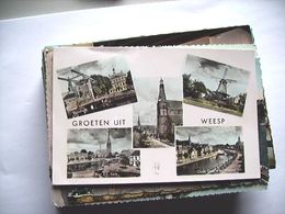 Nederland Holland Pays Bas Weesp Met NH Kerk Centraal 1958 - Weesp