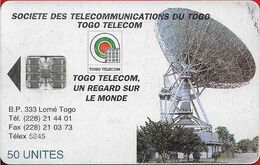 Togo - Earth Station - SC7, With Schlumberger Logo, 1995, 50Units, Used - Togo