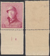 Belgique 1919- Timbre Neuf Avec Charnière. COB Nº 177-Planche 1........ (DD) DC-7690 - 1919-1920 Trench Helmet
