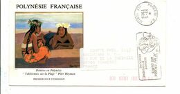 POLYNESIE LETTRE POUR LA FRANCE 1985 - Covers & Documents