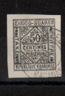 Diego- Suarez _ (1891)  Taxe Signé Brun N°2( Oblitéré) - Oblitérés