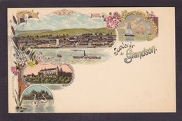 CPA Suisse Helvétia Schweiz Svizzera Non Circulé Litho Gruss Canton De Vaud Grandson - Grandson