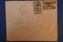 B129 NIGER LETTRE 1969 NIAMEY POUR NANTES AFFRANCHISSEMENT PLAISANT - Storia Postale