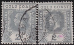 Gold Coast    .    SG        .   74/74a      .    O     .   Oblitéŕé    .   /    .    Cancelled - Côte D'Or (...-1957)