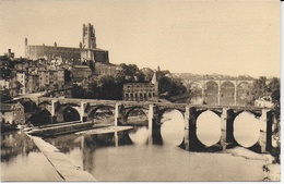Albi - La Cathédrale : Vue D'ensemble Prise Du Pont Neuf, Le Pont Vieux, Le Palais Archiépiscopal - Albi