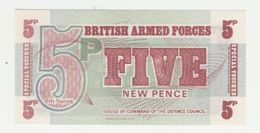 Banknote British Armed Forces 5 New Pence 6th Series 1972 UNC - British Armed Forces & Special Vouchers