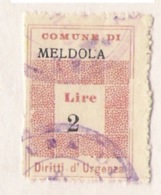 COMUNE DI MELDOLA - MARCA COMUNALE L. 2 - Fiscaux