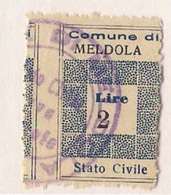 COMUNE DI MELDOLA - MARCA COMUNALE L. 2 - Fiscaux