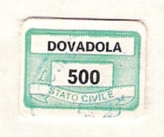 COMUNE DI DOVADOLA  - MARCA COMUNALE L. 500 - Revenue Stamps