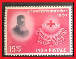 113. INDIA (15P) 1957 STAMP INTERNATIONAL RED CROSS CONFERENCE. MNH - Neufs