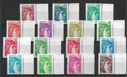 France N°1965/1979**. Variété Sans Bande De Phosphore Cote 300€ - Neufs